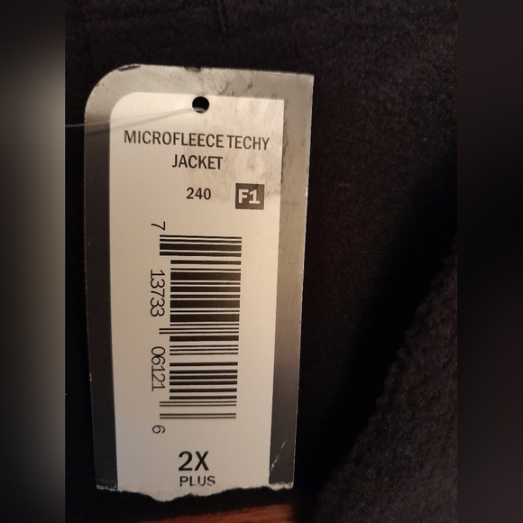 - Mta Sports Plush Micro Fleece Zip Up Mock Neck Jacket with Thumb holes 2X - Picture 14 of 15